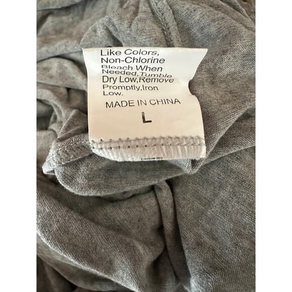 🍁 BUNDLE ONLY - 5/$15  Grey Backless Slip Sleepwear, Lace/Ribbon Detail - Picture 4 of 4
